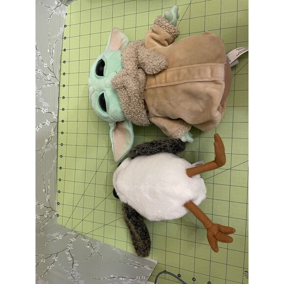Lot 2 Cute Grogu & Porg Plush Star Wars Mandalorian Stuffed Animal Toy Baby Yoda - Picture 7 of 11